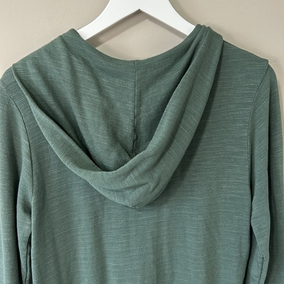 Monrow Romper Super Soft Zip Up Hooded Shorts Cactus Green Sz S NEW - Picture 10 of 15